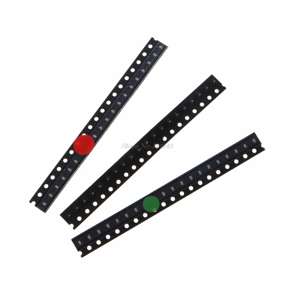 100 шт. 5 цветов SMD 0603 светодиодный светильник красный зеленый синий желтый белый