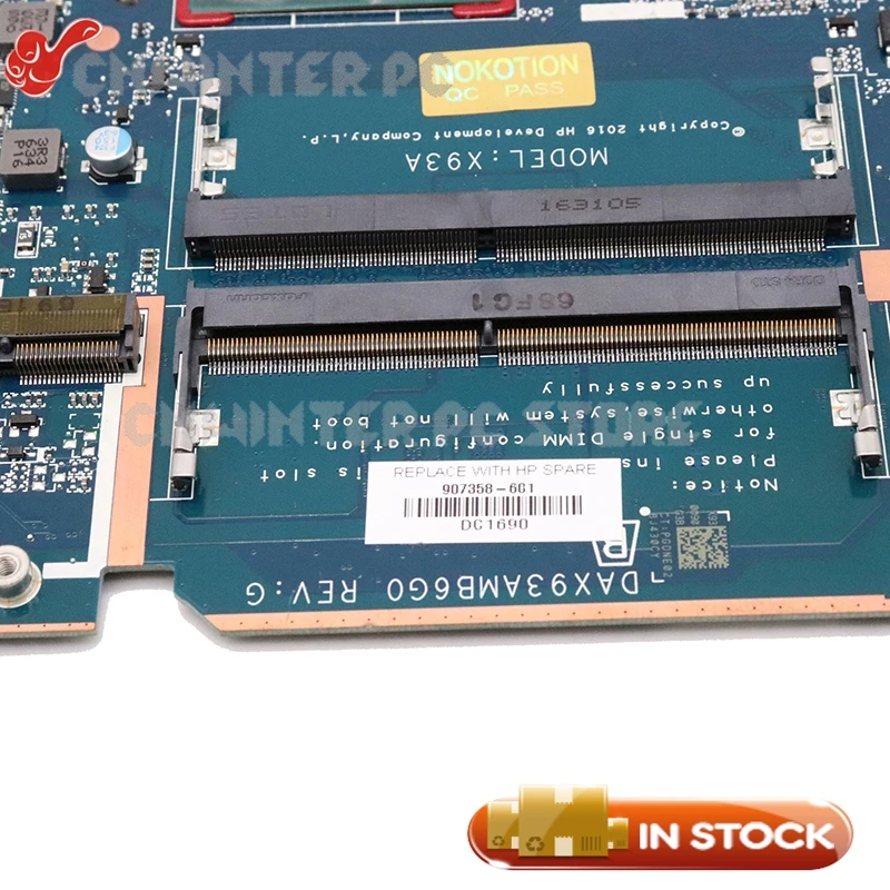NOKOTION материнская плата для ноутбука HP 445 G4 455 DAX93AMB6G0 907358-601 907358-001 911246-001 аккумулятор