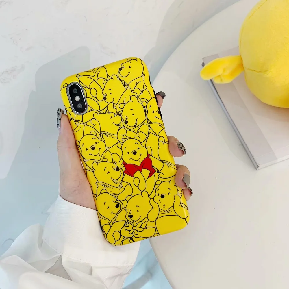 Cute Cartoon Bear Phone Case For iPhone X XS XSMax XR Silicone Animal Soft Tpu Cases 6 6S 7 8 Plus Back Cover |