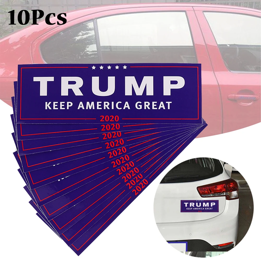 10 шт. Дональд Трамп для президента 2020 наклейка на бампер кузова автомобиля Keep Make