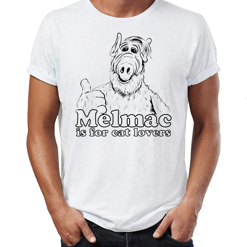 Мужская футболка с рисунком Alf Alien Life Form Melmac|Мужские футболки| |