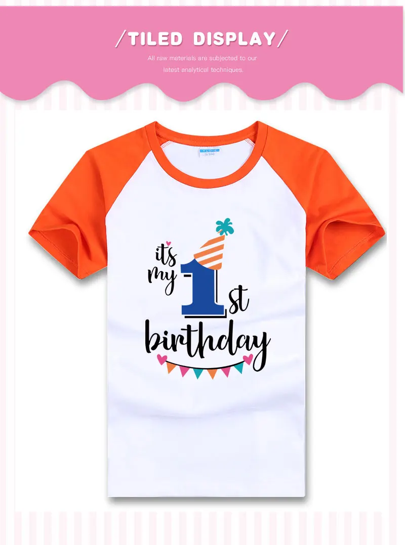 Детская футболка с надписью «Happy Birthday» для мальчиков, праздничная одежда с короткими рукавами для детей 1, 2, 3, 4, 5, 6, 7, 8 От 9 до 10 лет