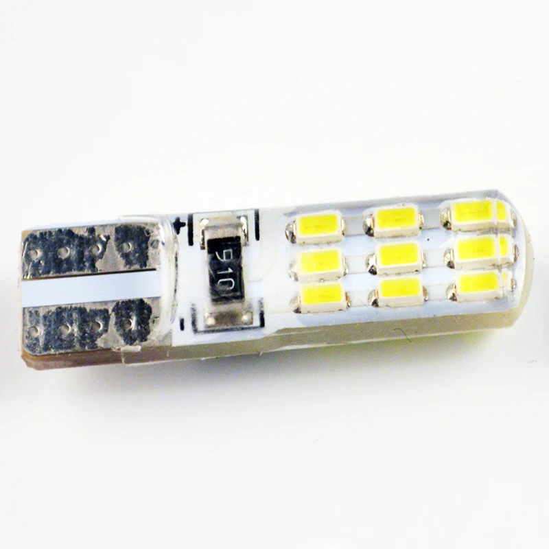 Flytop Автомобильный светодиодный светильник T10 3014SMD CANBUS силиконовый корпус 18 чипов