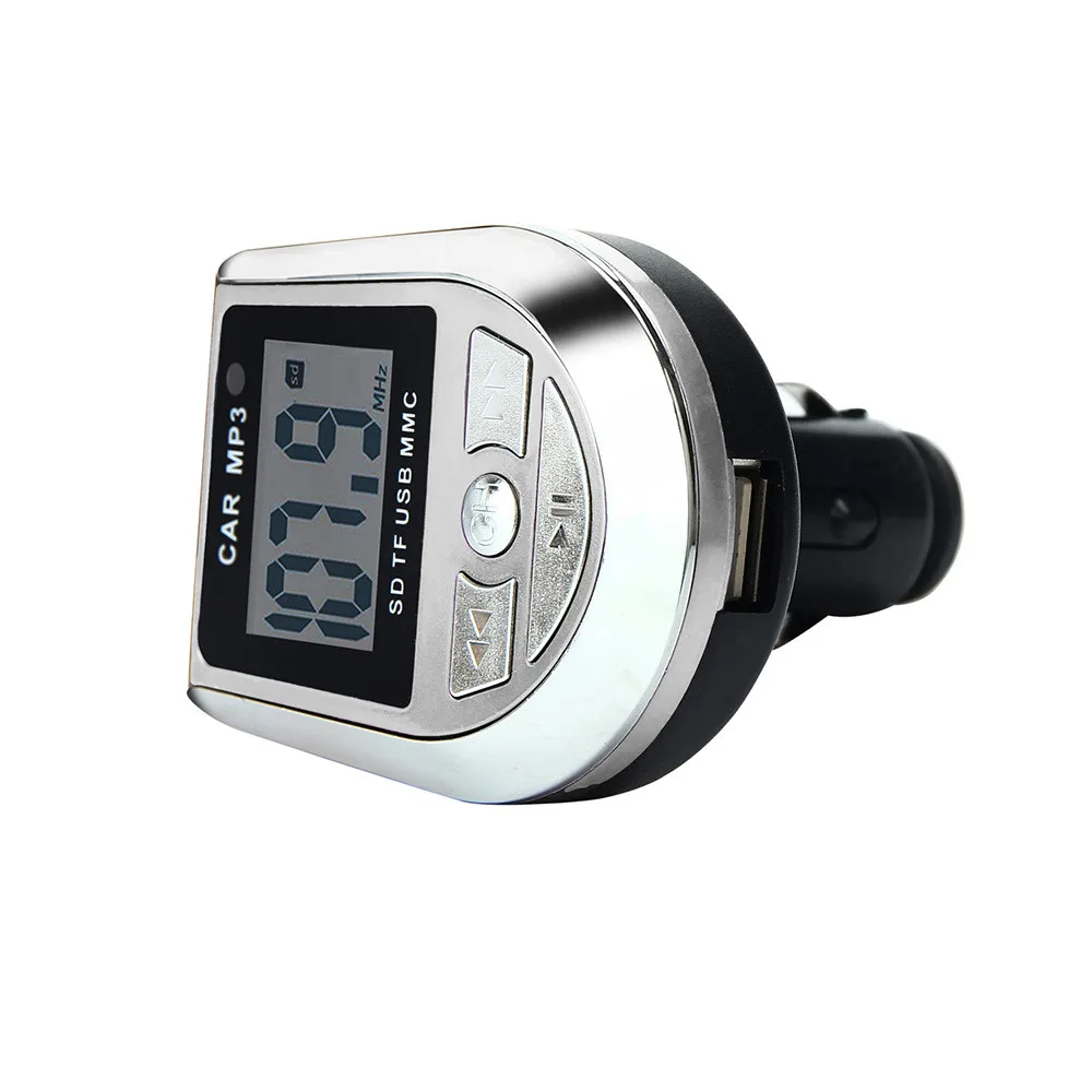 Mp3 Горячая Распродажа, LCD Автомобильный MP3 MP4 плеер Беспроводной FM передатчик модулятор SD/MMC w/Дистанционное приспособиться к различным во время езды в автомобиле установка#1 - Формат цифровых медиаданных: Mp3