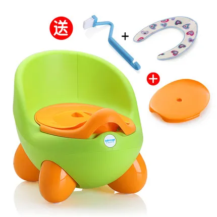 Cushion with Lid Детское сиденье для горшка, милое яйцо, детский стул для унитаза, обучающее сиденье для детей, QQ, горшок, табурет с крышкой унитаза и бесплатной щеткой - Цвет: Cushion with Lid