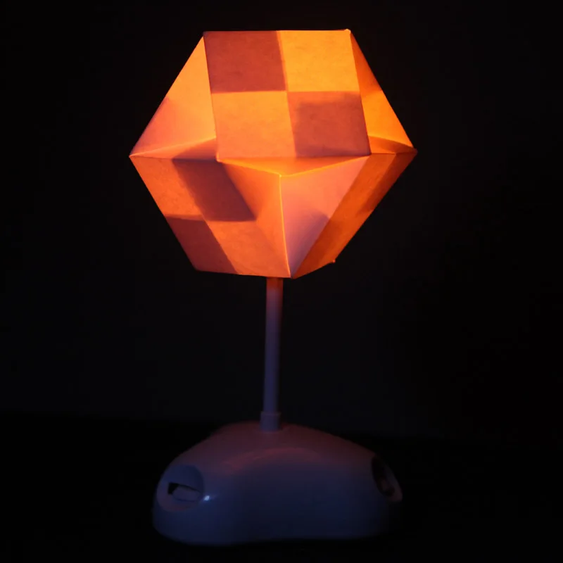 Наука для взрослых DIY красочный светильник в виде оригами LED двойной режим