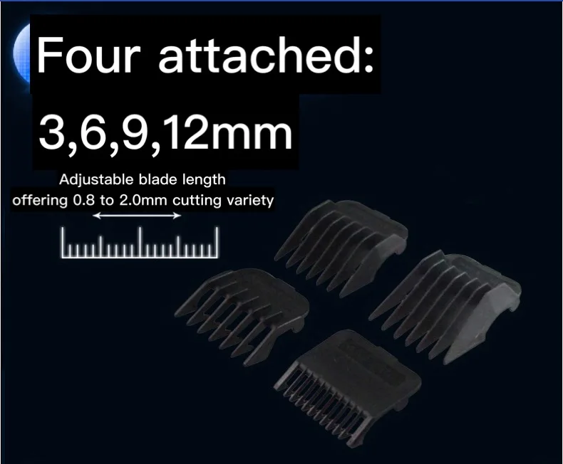 RESUN 801 электрическая моющаяся машинка для стрижки волос перезаряжаемый триммер