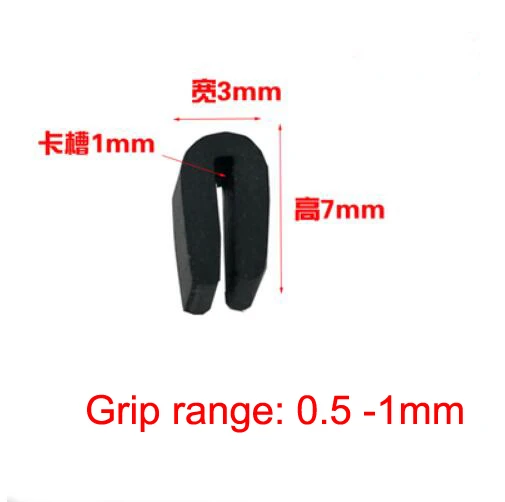1 Meter U Shaped Rubber Sealing Strip Edge Trim Automobile Door Edge Guard For Glass Metal Wood Panel Board Sheet Cabinet - Цвет: 3x7mm