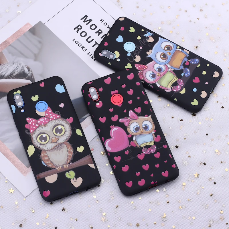 Силиконовый чехол для телефона Huawei Honor Mate 10 20 Nova P20 P30 P40 P Smart Baby с милой совой