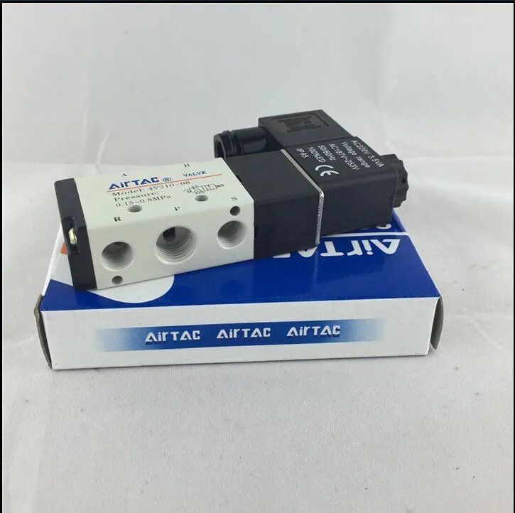 Новинка 5 Путь 2 Позиция Airtac электромагнитный клапан клапаны 4V210 08 AC 220V 1 4 &quotПорты