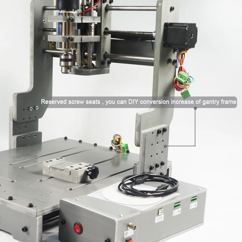 

LY 3 axis or 4 axis cnc milling machine DIY 3040 USB 300W spindle cnc router