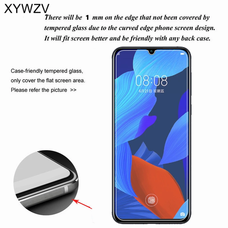 2 шт. защитное стекло Huawei Nova 5 экран с защитой против царапин Закаленное