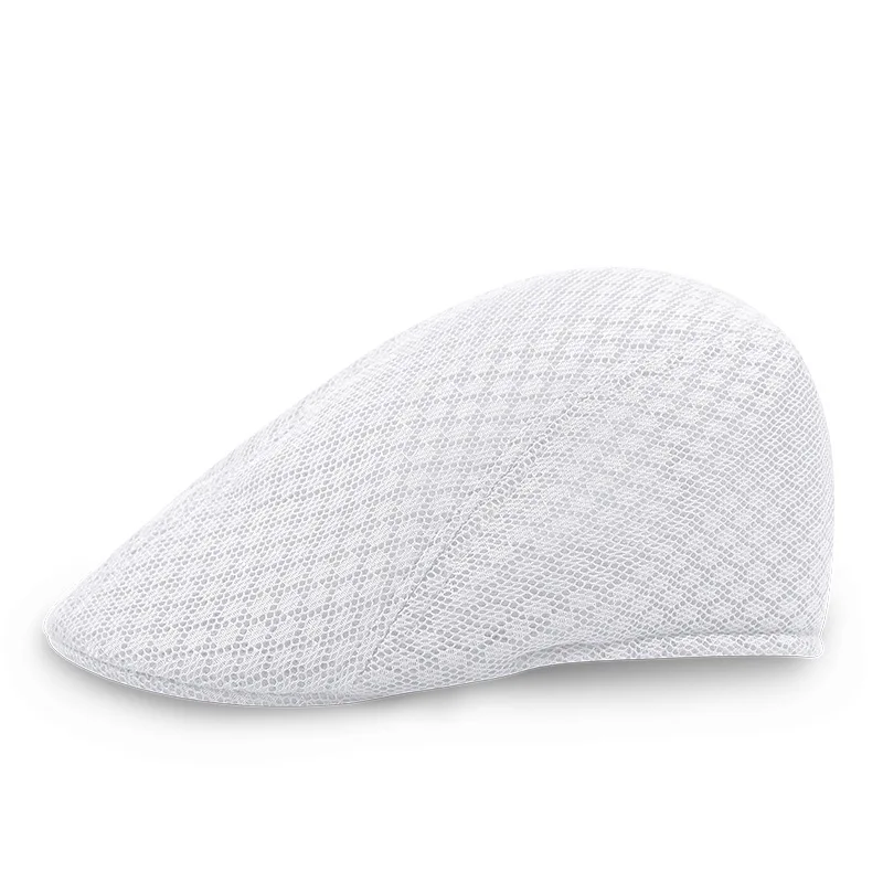 Кепка берет сетчатая унисекс плоская кепка от солнца для мужчин и женщин дышащий