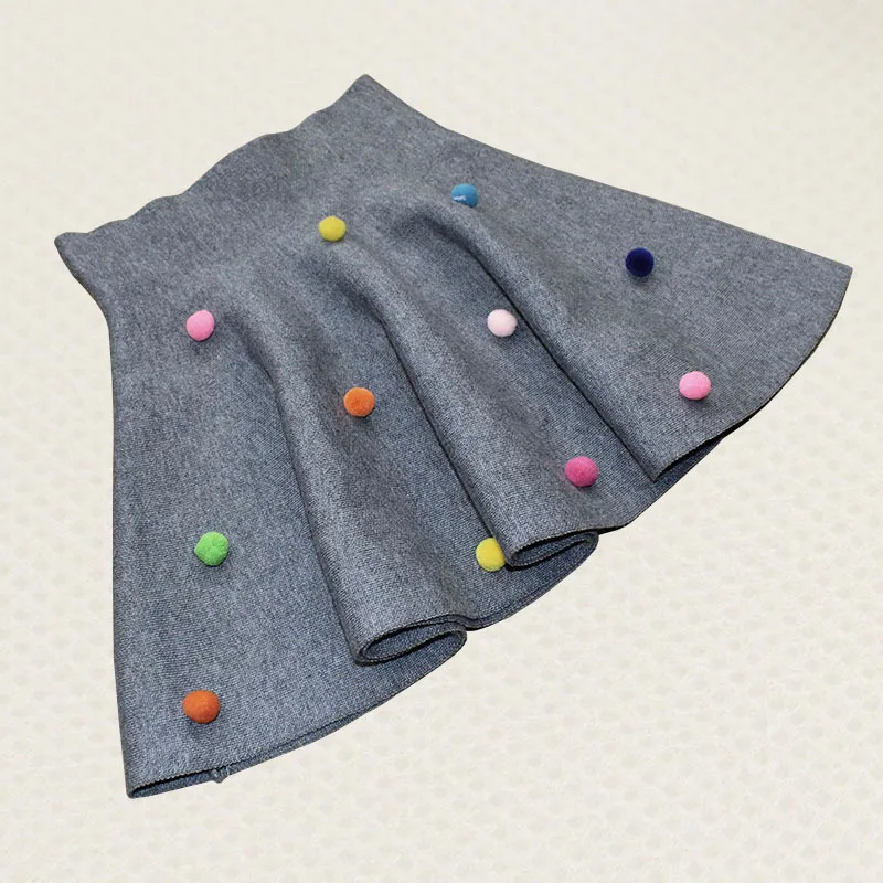 Kindstraum 2018 Новые весенние и осенние детские вязаные юбки детская Милая