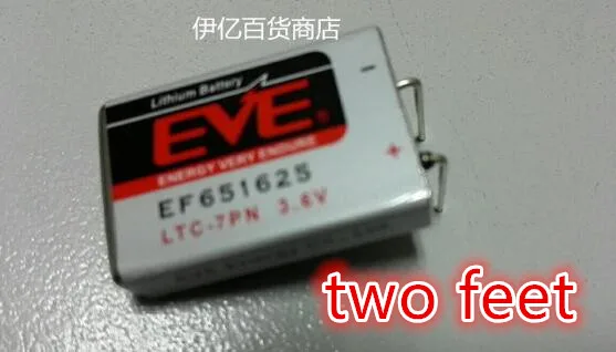 1 шт. EF651625 3,6 В литиевый аккумулятор, литиионый аккумулятор, LTC-7PN 3.6V750MAH два фута