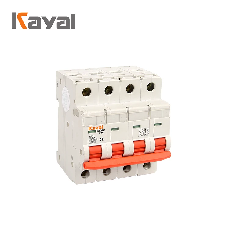 Genuinel Kayal C65 1 2 3 4 P Тип C Мини автоматический выключатель 20A 16a 32a разъем типа |