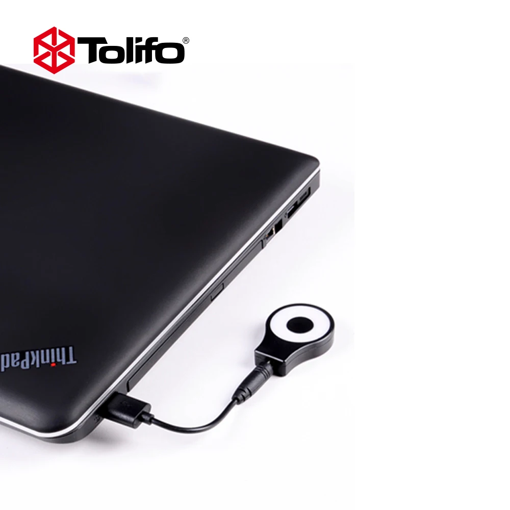Светодиодный кольцевой светильник Tolifo HF0801 8 светодиодов 4 режима перезаряжаемый