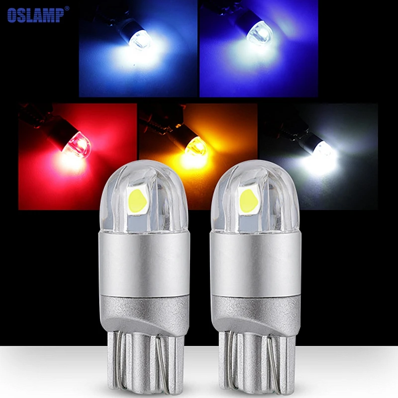 Oslamp 2 шт. T10 W5W 194 Светодиодный лампа для парковки автомобиля боковой номерной знак