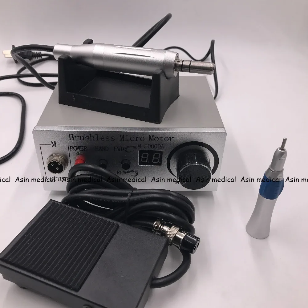 

50,000 RPM Non-Carbon Brushless Aluminium Shell Dental Micromotor Polishing Unit with lab handpiece dental micro motor