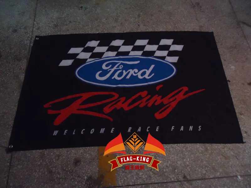 

Ford car racing team flag,Ford car club banner,90*150CM polyster flagking brand flag