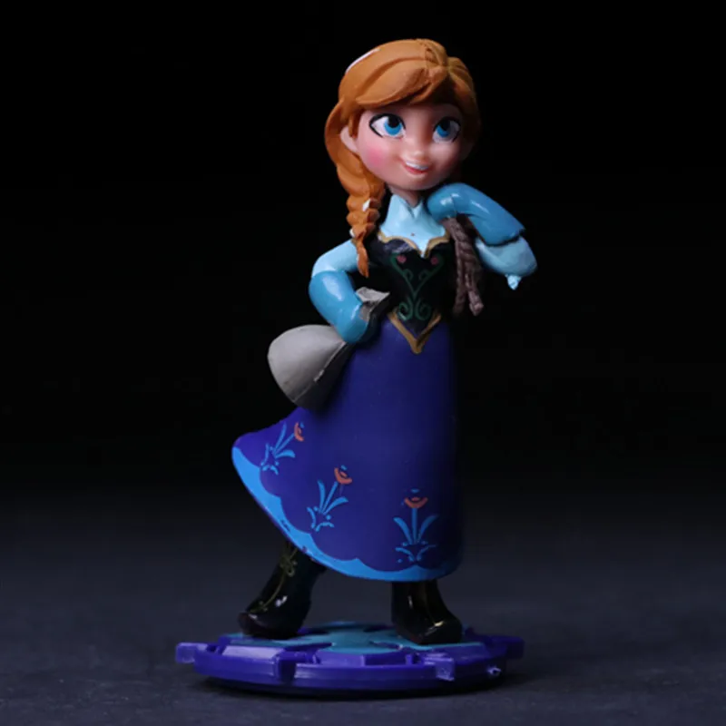 Disney Frozen 3 шт./лот 10 см принцесса Эльза Анна Рапунцель фигурка ПВХ игрушка
