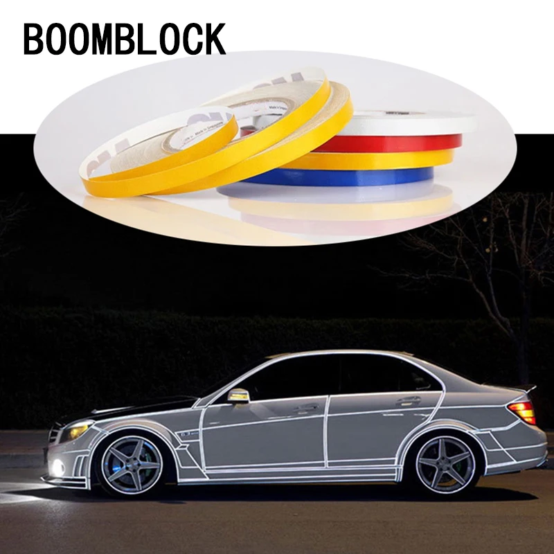 BOOMBLOCK 1*500 см Автомобильная Светоотражающая полоса корпус шин Стикеры для Mercedes W204
