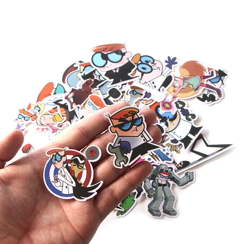 39 шт. Dexter's Lab Забавный мультфильм DIY Скрапбукинг альбом багаж ноутбук мотоцикл трафарет Водонепроницаемая наклейка E0049