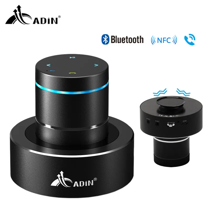 Adin 26 Вт беспроводной Bluetooth динамик NFC бас аудио Вибрационный сенсорный сабвуфер