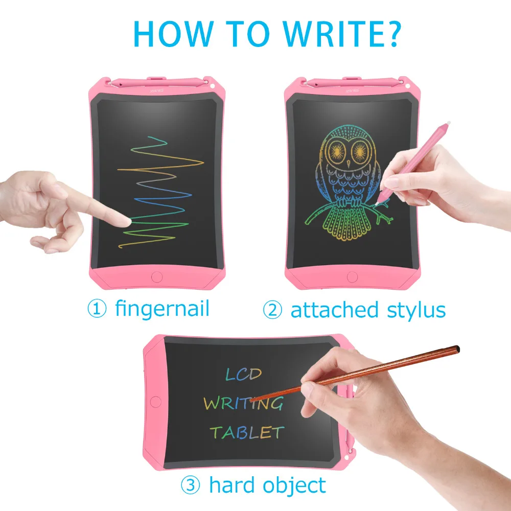 11&quot Colorful Screen Robot Writing Tablet LCD Drawing Pen Message Board Handwriting Pads Memo drop shipping | Игрушки и хобби