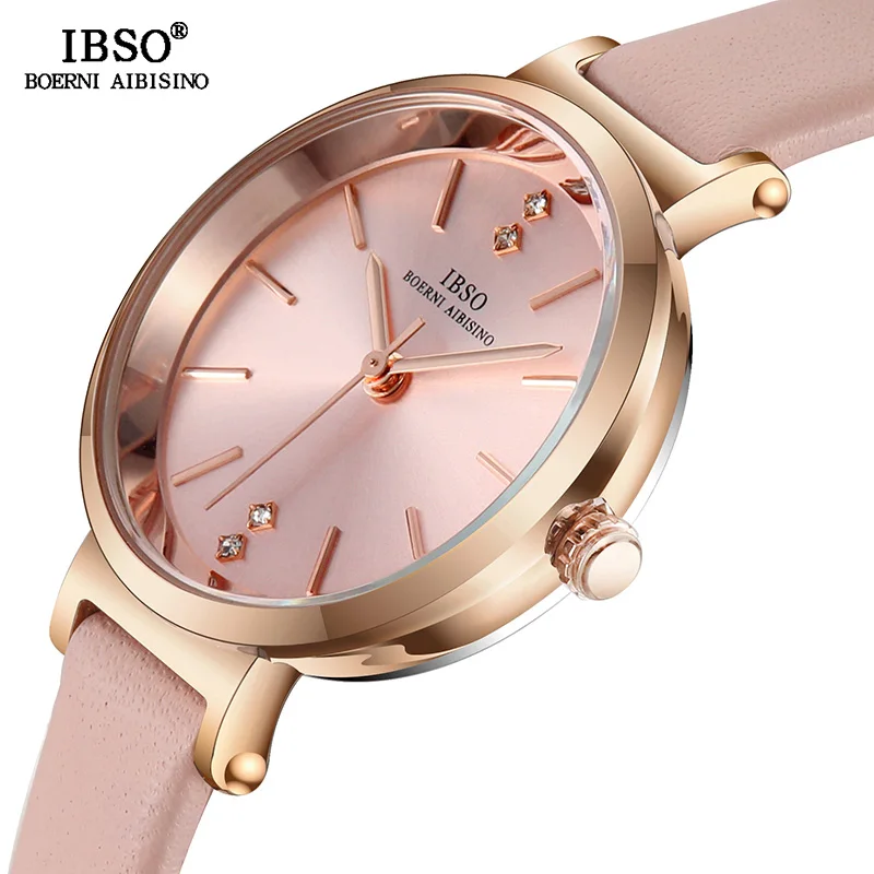 

IBSO Women Watches 8 MM Ultra-Thin Wrist Luxury Female Hours Clock Fashion Montre Femme Quartz Ladies Watch Relogio Feminino