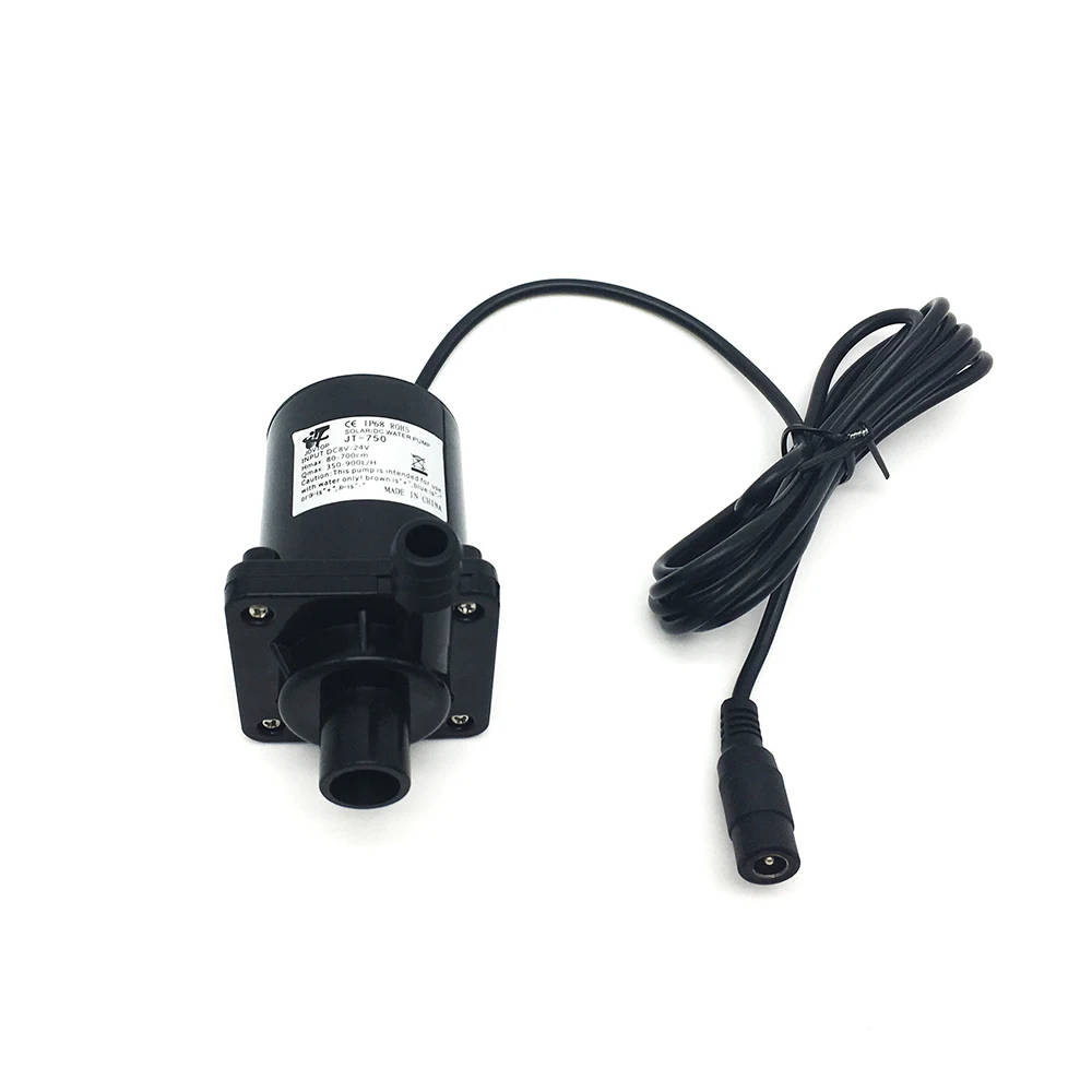 Солнечный Фонтан Водяной насос DC12V 24V Max 350-900L/H 7M Микро погружной Бесщеточный Водяной насос для аквариума