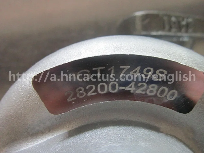 Электрический компрессор наддува GT1749S 49135-04350 28200-42800 запчасти турбонагнетателя для hyundai grand starex 1.5L 110HP