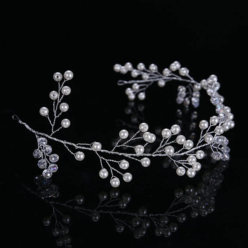 Женский свадебный ободок для волос с жемчугом тиара | Украшения и аксессуары