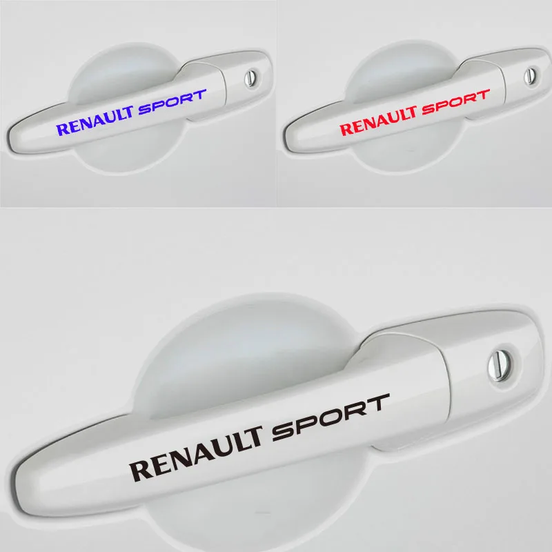 4 шт. для RENAULT Спортивная наклейка ручка гоночной машины эмблема автомобиля все