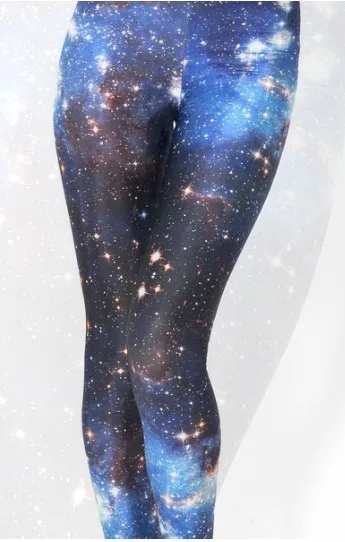 HOT! SP-032 Women Galaxy Pants Space Leggings Black Milk Punk Plus Size FREE SHIPPING Drop Shipping | Женская одежда
