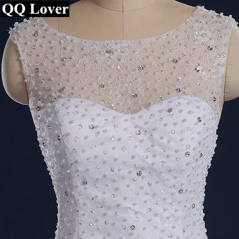 QQ Lover великолепное свадебное платье русалки из бисера 2021 Vestido De Noiva Sereia отвесное