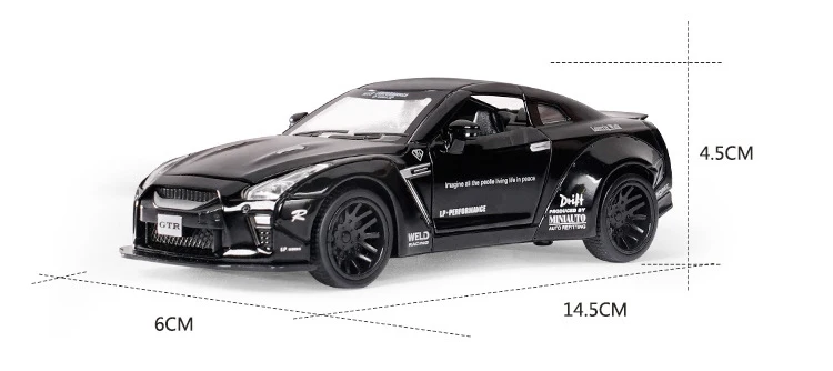 1:32 miniauto diecasts gtr Игрушечная модель автомобиля Авто oyuncak игрушки для детей гоночный автомобиль спортивный гоночный GT-R LV-N148
