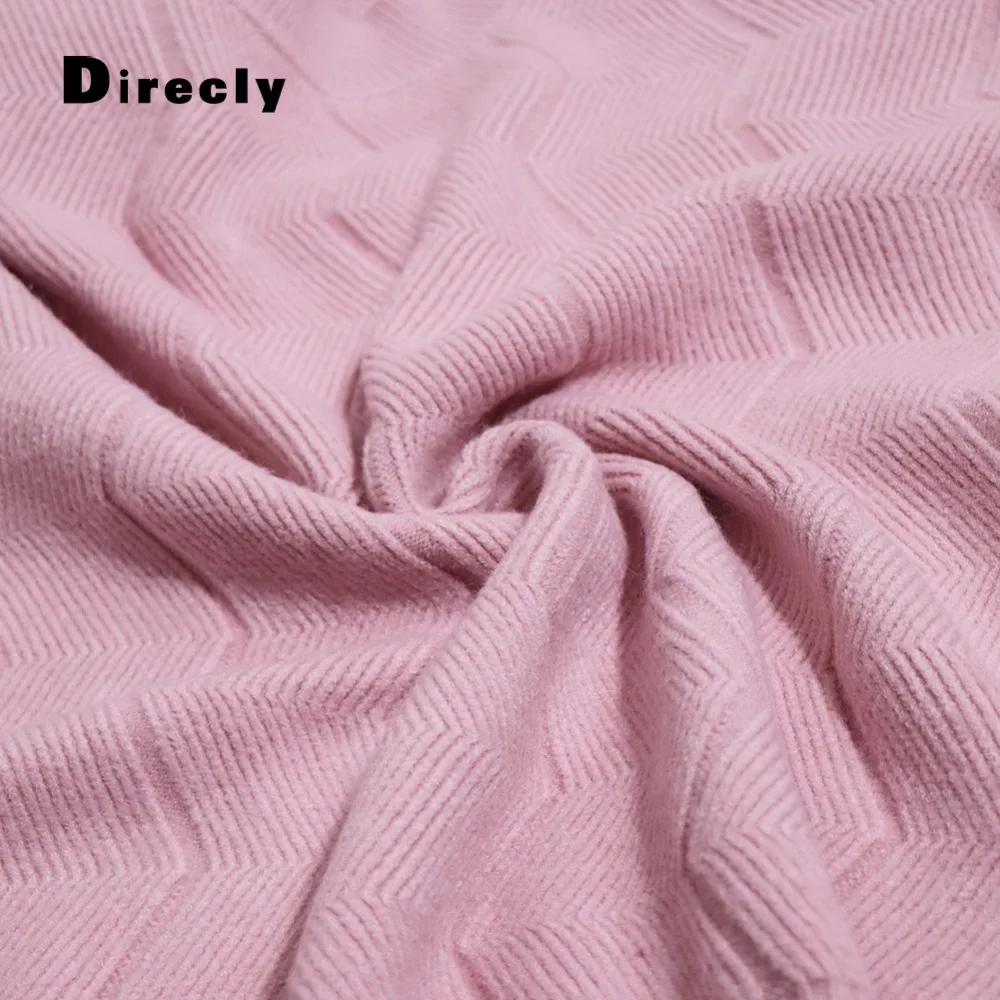 

Direcly Women's 2018 Autumn and Winter Solid Color for Women's Sweaters and Sweater Striped Knitwear Women's Loose Pullover