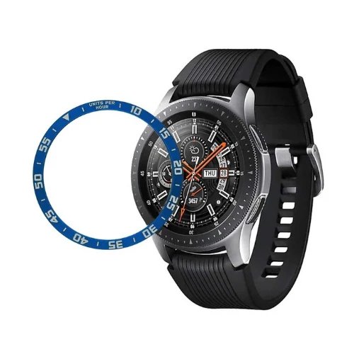 time-blue Стильный ободок для Galaxy Watch 46 мм/42 мм Galaxy gear S3 Frontier, клейкая крышка, защитный чехол из нержавеющей стали с защитой от царапин - Цвет: time-blue