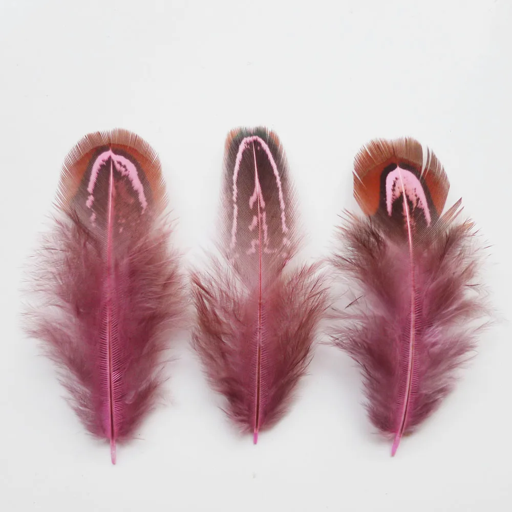 Pink 20/50/100 шт. цвет, на возраст от 4 до 9 лет см окрашенная 12 видов цветов дешевые фазаньи, куриные перья для одежды Ювелирное Украшение - Цвет: Pink