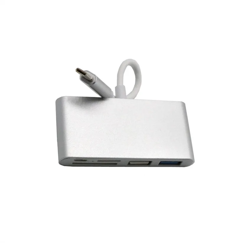OMESHIN USB концентратор 5 в 1 Type C 3 OTG 0 2 SD/TF кардридер комбо для ноутбука td0218 Прямая