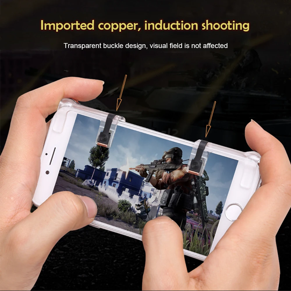 Kobwa Mobile Game Controller for PUBG Transparent Fire Button Aim Key Rules of Survival Smart Phone Gaming | Электроника