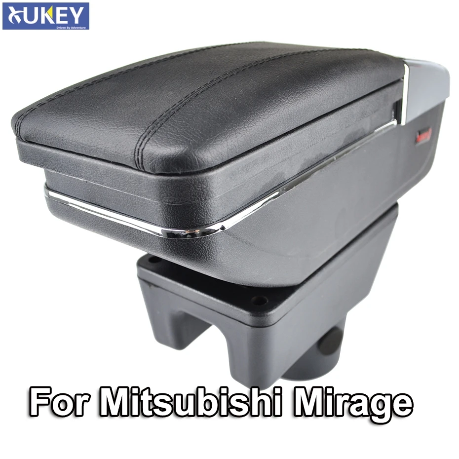 

Armrest For Mitsubishi Mirage Attrage 2014 - 2018 Arm Rest Rotatable Storage Box Decoration Car Styling 2015