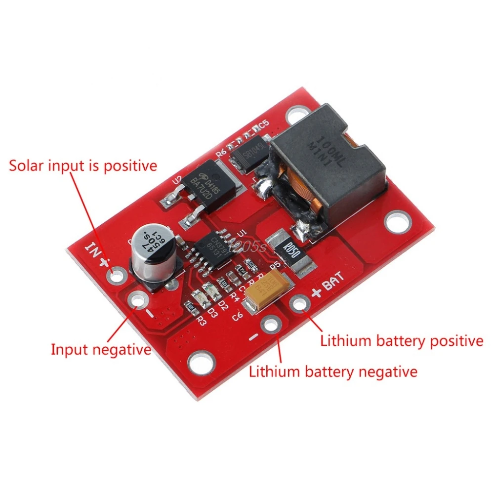 1 ячейка литиевая батарея Зарядка 3 7 V 4 2 CN3791 регулятор MPPT солнечной панели