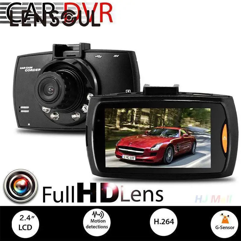 Lensoul 2 4 '鬨 P HD Автомобильный видеорегистратор Камера регистратор ночного