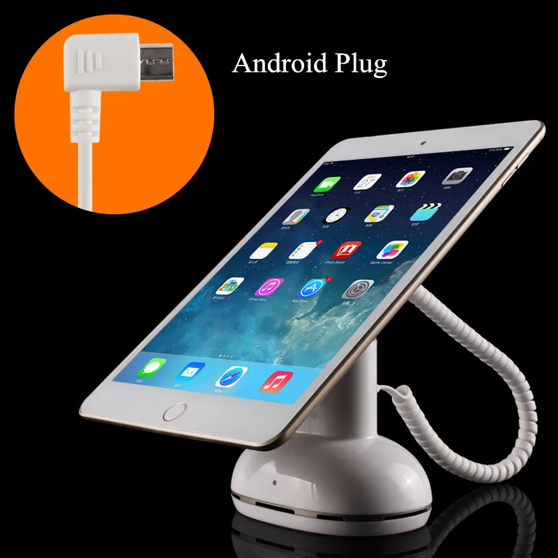 Android Plug Планшет Противоугонный дисплей стенд мобильный телефон сигнализация держатель перезаряжаемый Поддержка всех сотовых телефонов и планшетов для iPhone iPad Android - Цвет: Android Plug