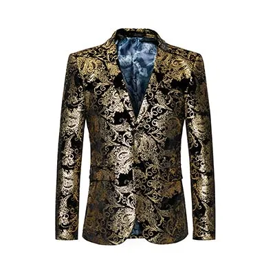 LONMMY 4XL 5XL 6XL Винтаж Цветок для мужчин Блейзер Slim fit две пуговицы свадебное платье костюм повседневное осень s цветочный блейзер весн - Цвет: 816