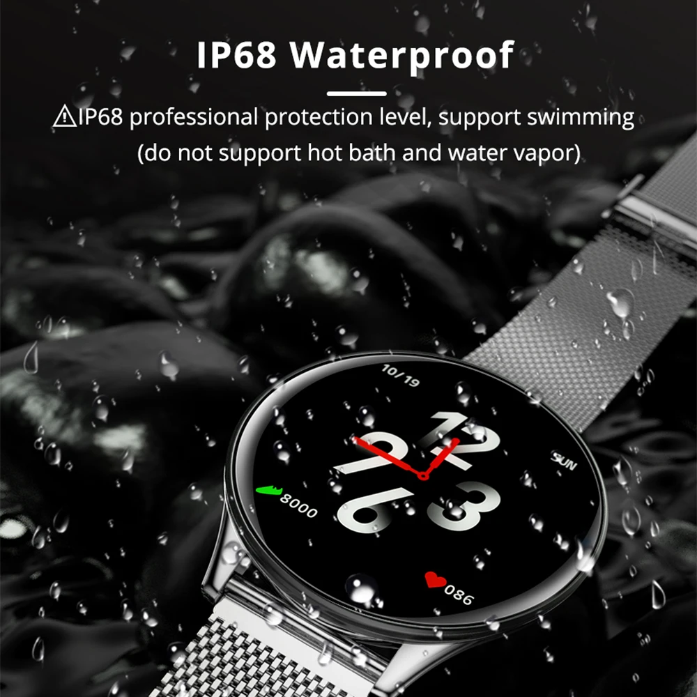 Makibes F1 1 3 &quotсенсорный экран из закаленного стекла смарт часы IP68