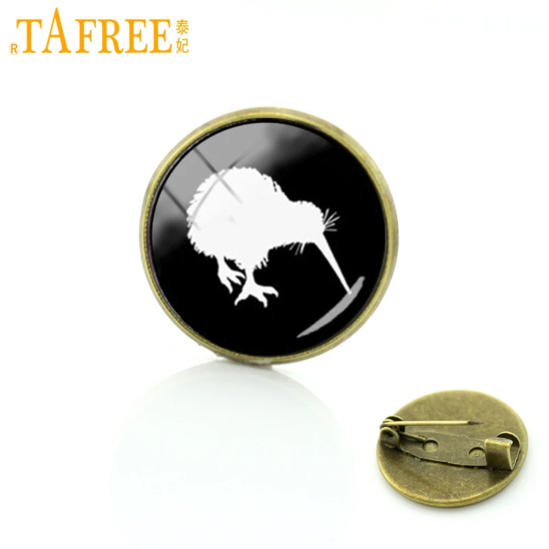 TAFREE Новая Зеландия kiwi фотографии птиц броши ювелирные изделия Изысканные