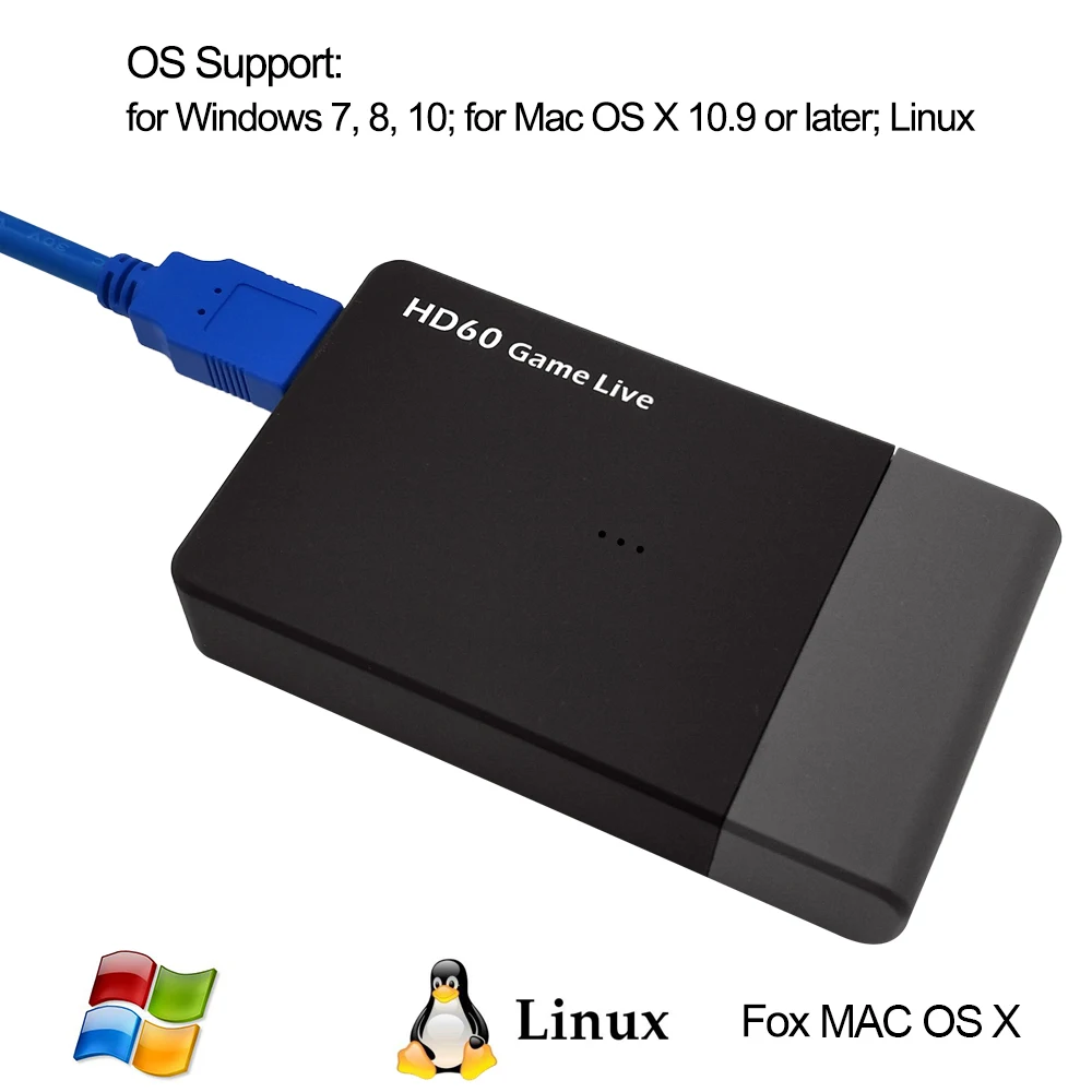EarRise ezcap261M USB 3 0 HD видеозахват 4K 1080P конвертер для игр в реальном времени с